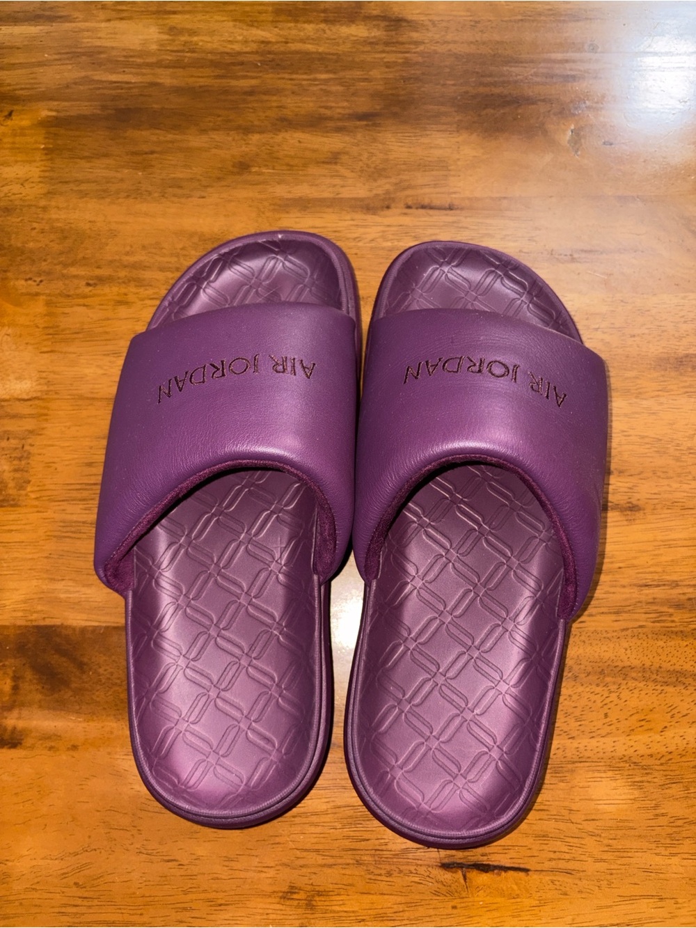Air Jordan Burgundy/Purple Slide Sandals